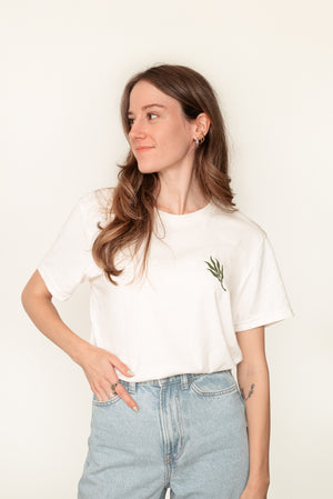 T-shirt col rond unisexe